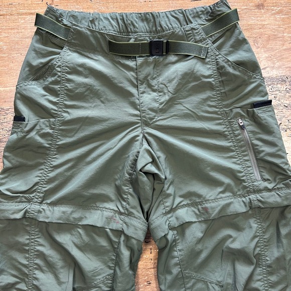 Olive Green Women's Convertible Pants - Picture 6 of 11